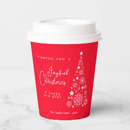 Weihnachtsbaum Rot Pappbecher