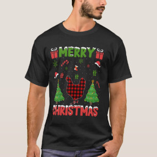 Weihnachtsbaum Roter Buffalo Karierter Huhn hässli T-Shirt