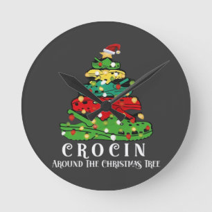 Weihnachtsbaum Runde Wanduhr
