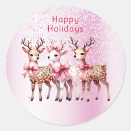 Weihnachtsbaum Runder Aufkleber