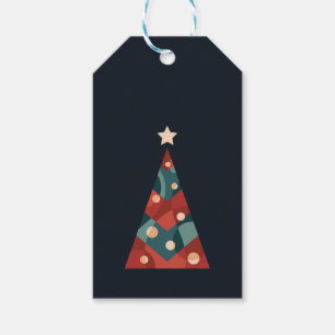 Weihnachtsbaum saisonale abstrakte Weihnachtsgesta Geschenkanhänger