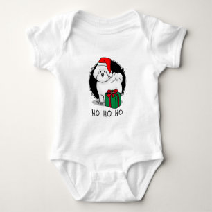 Weihnachtsbaum Santa Bichon Frise Hund Niedlich Baby Strampler