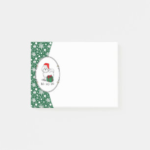 Weihnachtsbaum Santa Bichon Frise Hund Niedlich Post-it Klebezettel