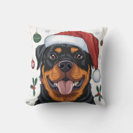 Weihnachtsbaum Santa Dog Rottweiler Keuchkissen Kissen