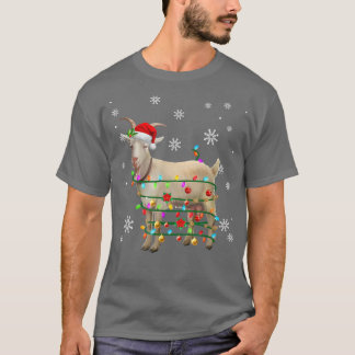 Weihnachtsbaum Santa Goat Light Pajama Xmas Bauer T-Shirt