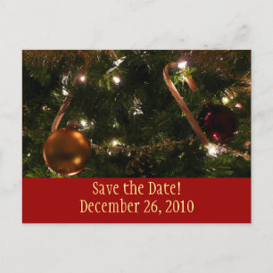 Weihnachtsbaum Save the Date Postkarte