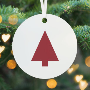 Weihnachtsbaum   Scandi Minimalistisch Simple Burg Ornament Aus Metall