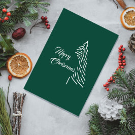 Weihnachtsbaum Scandi Minimalistischer einfacher U Postkarte