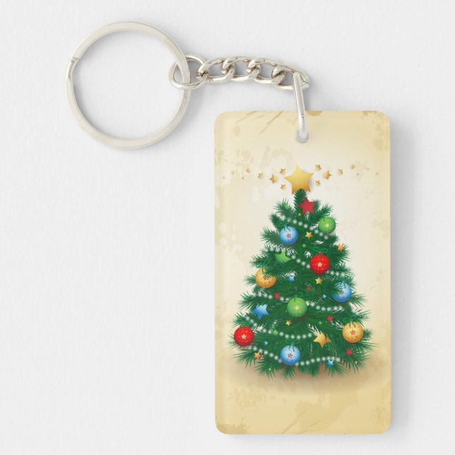 Weihnachtsbaum, Schlüsselanhänger (Vorderseite)