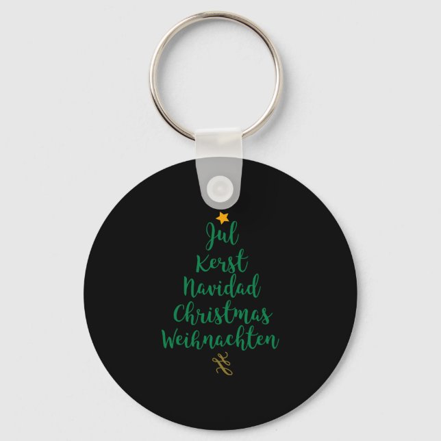 Weihnachtsbaum Schlüsselanhänger (Vorderseite)