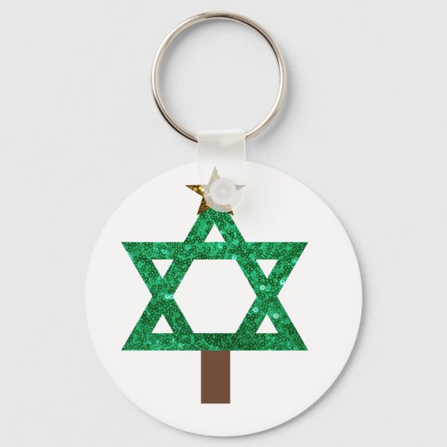 Weihnachtsbaum Schlüsselanhänger (Vorderseite)