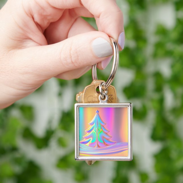 Weihnachtsbaum Schlüsselanhänger (Hand)