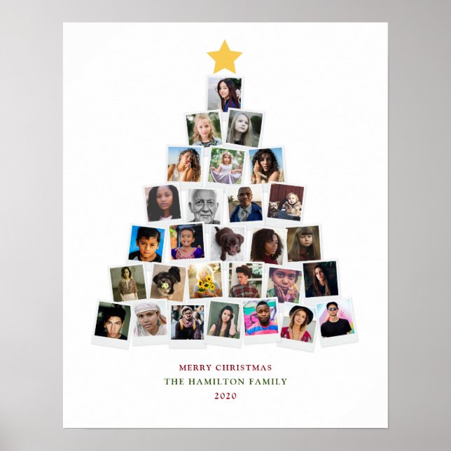 Weihnachtsbaum Schnappschüsse Kunst Poster (Vorne)