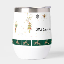 Weihnachtsbaum, Schnee, Hirschpackpapier