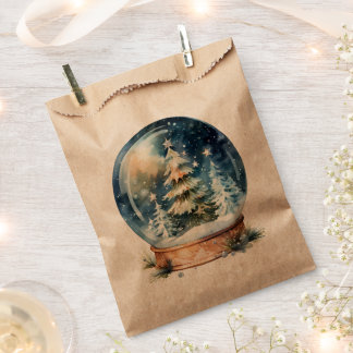 Weihnachtsbaum-Schneekugel Geschenktütchen
