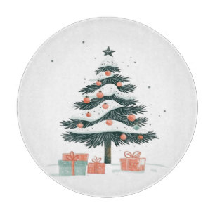 Weihnachtsbaum schneidebrett