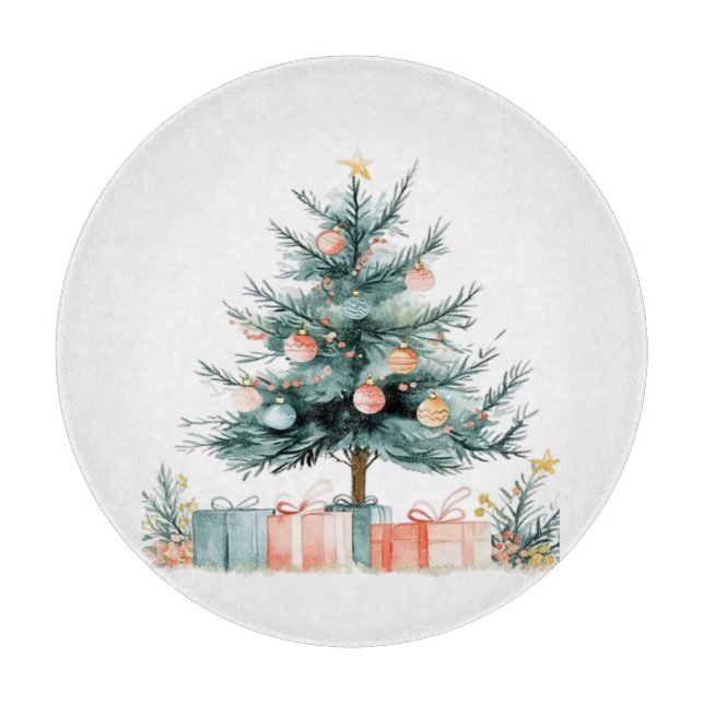 Weihnachtsbaum Schneidebrett (Vorderseite)