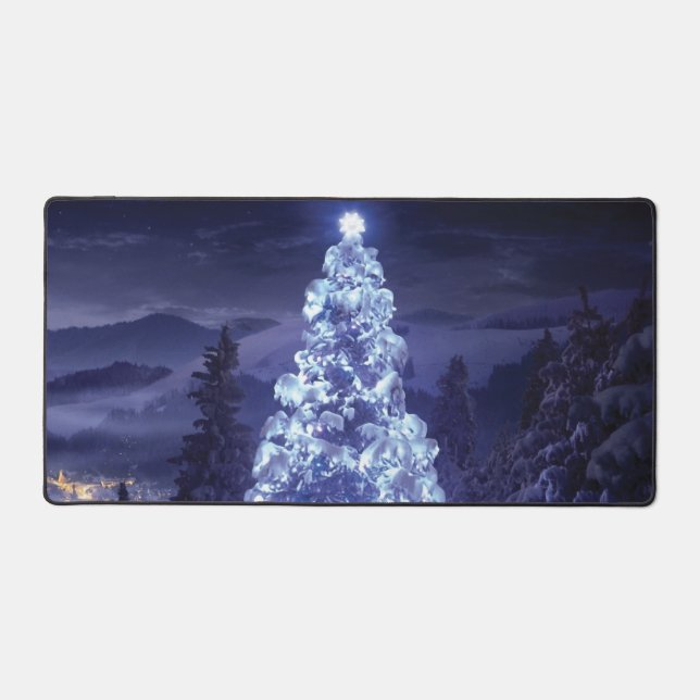 Weihnachtsbaum Schreibtischunterlage (Vorderseite)