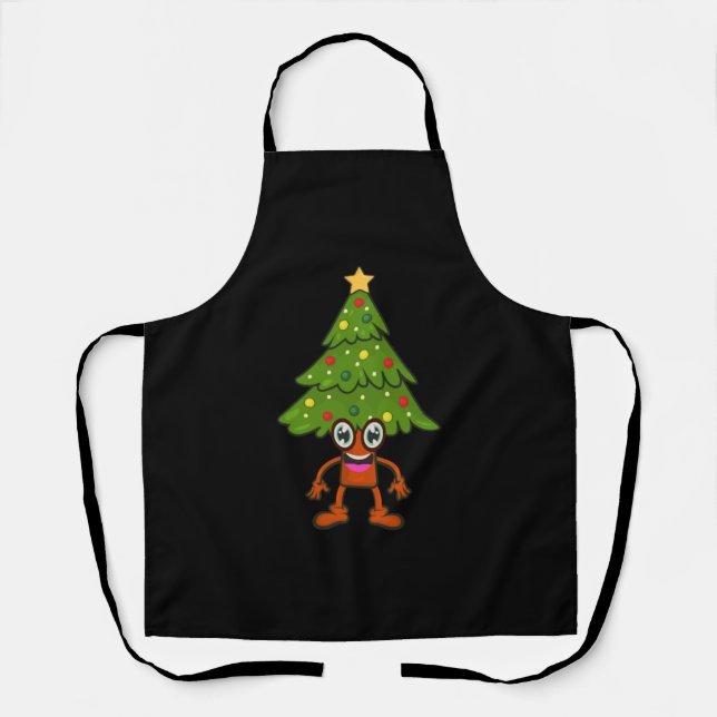 Weihnachtsbaum Schürze (Vorderseite)