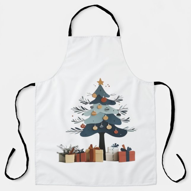 Weihnachtsbaum Schürze (Vorderseite)