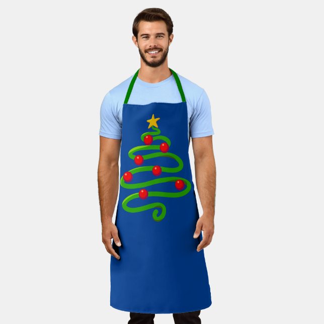 Weihnachtsbaum-Schürze Schürze (Getragen)