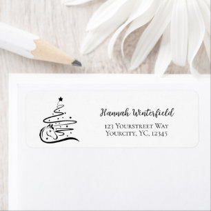 Weihnachtsbaum schwarz-weiß Reittiere