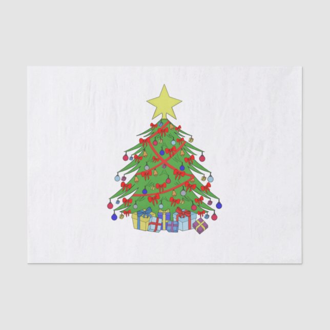 Weihnachtsbaum Seidenpapier (Vorderseite)