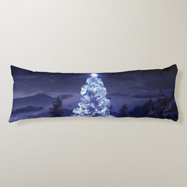 Weihnachtsbaum Seitenschläferkissen (Vorderseite)