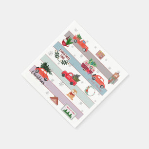 Weihnachtsbaum Serviette
