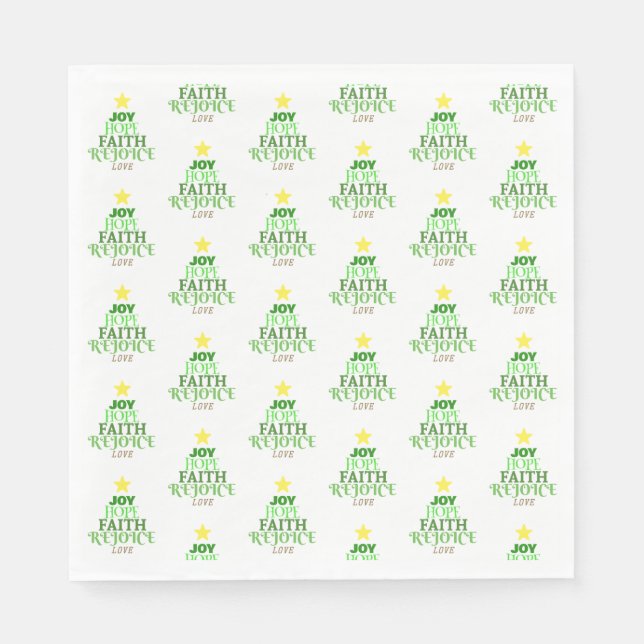 Weihnachtsbaum Serviette (Vorderseite)