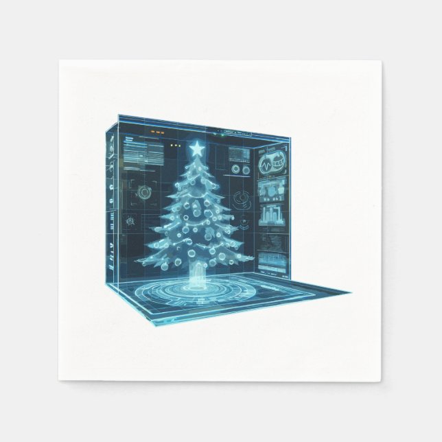 Weihnachtsbaum Serviette (Vorderseite)