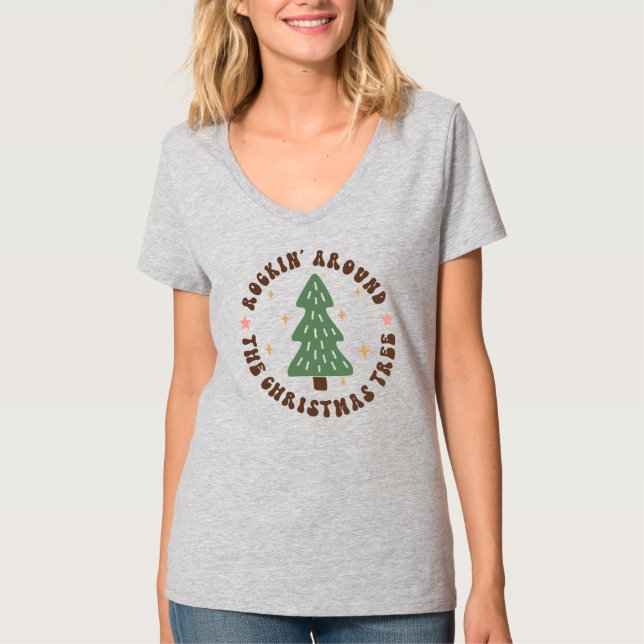 Weihnachtsbaum-Shirt T-Shirt (Vorderseite)