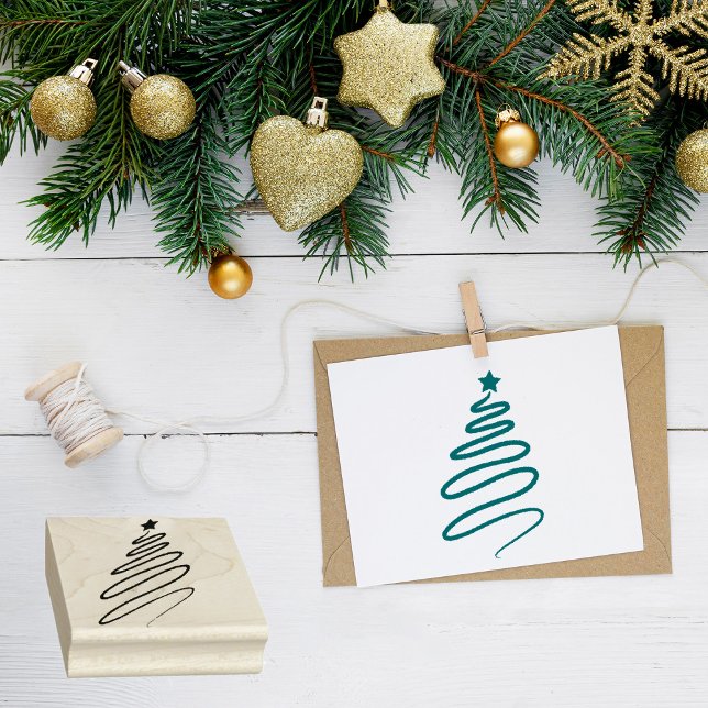 Weihnachtsbaum-Silhouette Gummistempel (Von Creator hochgeladen)