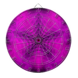 Weihnachtsbaum Silhouette & Lila Star Gradient Dartscheibe