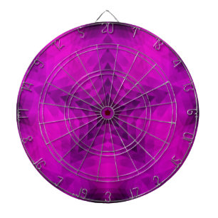 Weihnachtsbaum Silhouette & Lila Star Gradient Dartscheibe