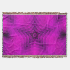 Weihnachtsbaum Silhouette & Lila Star Gradient Decke