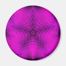 Weihnachtsbaum Silhouette & Lila Star Gradient Magnet