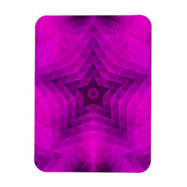 Weihnachtsbaum Silhouette & Lila Star Gradient Magnet