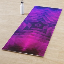 Weihnachtsbaum Silhouette & Lila Star Gradient Yogamatte