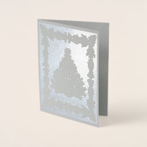 Weihnachtsbaum Silver Foil Card