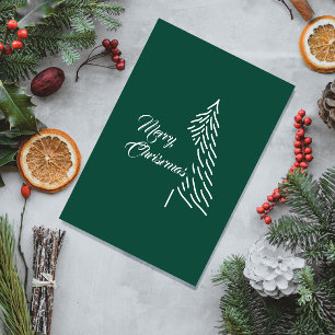 Weihnachtsbaum Skandi Minimalist Einfach Feiertag  Postkarte