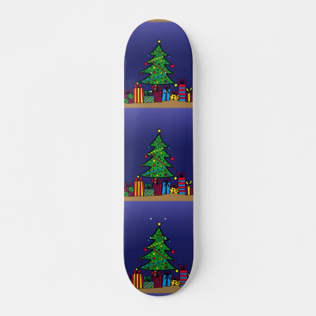 Weihnachtsbaum Skateboard (Vorne)