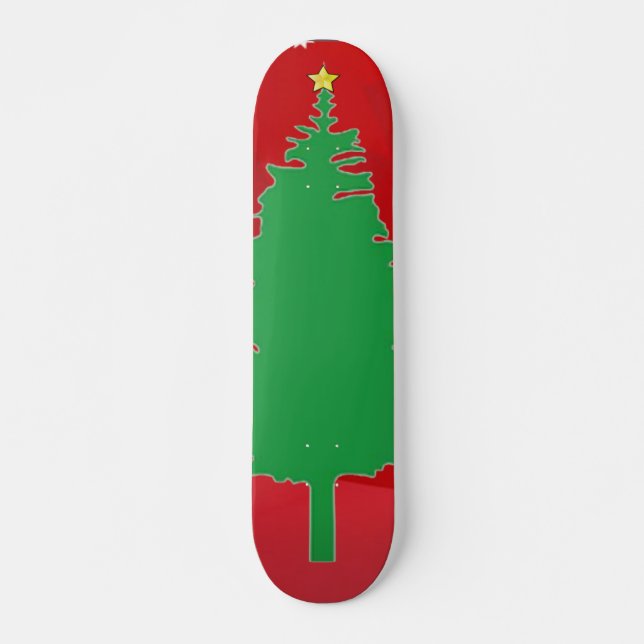 Weihnachtsbaum-Skateboard Skateboard (Vorne)
