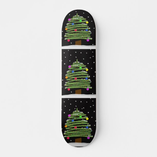 Weihnachtsbaum-Skateboard Skateboard (Vorne)