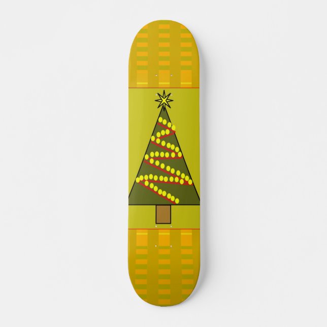 Weihnachtsbaum-Skateboard Skateboard (Vorne)