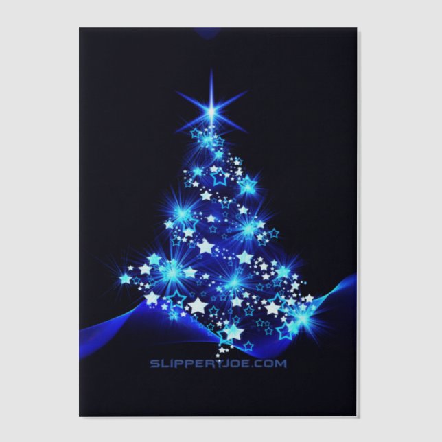 Weihnachtsbaum SlipperyJoe strahlt blau s (Vorderseite)