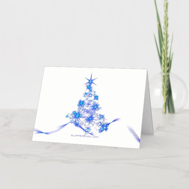 Weihnachtsbaum SlipperyJoe strahlt blau s (Vorderseite)