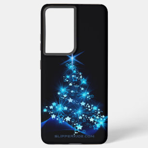 Weihnachtsbaum SlipperyJoe strahlt blau s Samsung Galaxy Hülle