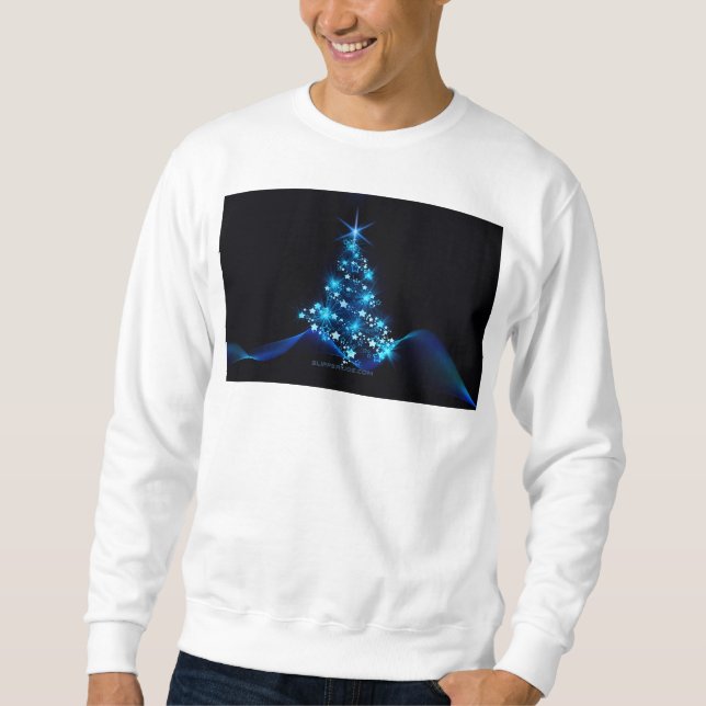 Weihnachtsbaum SlipperyJoe strahlt blau s Sweatshirt (Vorderseite)