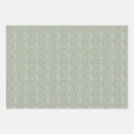 Weihnachtsbaum Snowflake Geschenkpapier Set